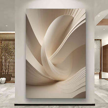 Load image into Gallery viewer, Canvas printed painting, not framed, rolled in tube, subject sandstorm, 3D ilusiion, sandcolors