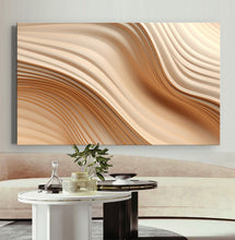 Load image into Gallery viewer, Canvas printed painting, not framed, rolled in tube, subject sandstorm, 3D ilusiion, sandcolors