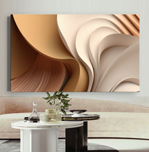 Load image into Gallery viewer, Canvas printed painting, not framed, rolled in tube, subject sandstorm, 3D ilusiion, sandcolors