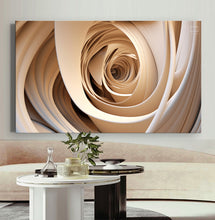 Load image into Gallery viewer, Canvas printed painting, not framed, rolled in tube, subject sandstorm, 3D ilusiion, sandcolors
