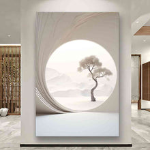 Load image into Gallery viewer, Canvas printed painting, not framed, rolled in tube, subject sandstorm, 3D ilusiion, sandcolors