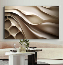Load image into Gallery viewer, Canvas printed painting, not framed, rolled in tube, subject sandstorm, 3D ilusiion, sandcolors