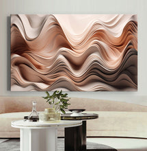 Load image into Gallery viewer, Canvas printed painting, not framed, rolled in tube, subject sandstorm, 3D ilusiion, sandcolors