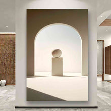 Load image into Gallery viewer, Canvas printed painting, not framed, rolled in tube, subject sandstorm, 3D ilusiion, sandcolors