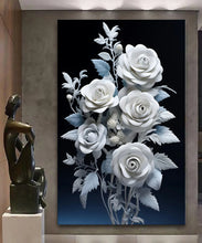 Load image into Gallery viewer, Stretched canvas wall art print – Canvas Wall Art Painting Flowers FlowA064 – Small – 20x30 in (50x75 cm) – Iloski Art LLC