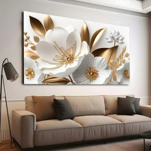 Load image into Gallery viewer, Stretched canvas wall art print – Canvas Wall Art Painting Flowers FlowA101 – Small – 30x20 in (75x50 cm) – Iloski Art LLC