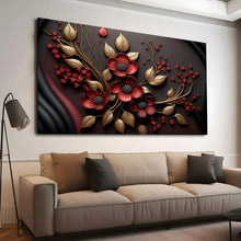 Load image into Gallery viewer, Stretched canvas wall art print – Canvas Wall Art Painting Flowers FlowA070 – Small – 30x20 in (75x50 cm) – Iloski Art LLC