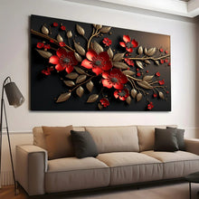 Load image into Gallery viewer, Stretched canvas wall art print – Canvas Wall Art Painting Flowers FlowA081 – Small – 30x20 in (75x50 cm) – Iloski Art LLC