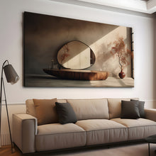 Load image into Gallery viewer, Canvas printed painting, not framed, rolled in tube, subject sandstorm, 3D ilusiion, sandcolors