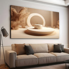 Load image into Gallery viewer, Canvas printed painting, not framed, rolled in tube, subject sandstorm, 3D ilusiion, sandcolors
