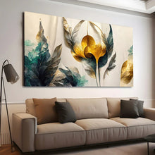 Load image into Gallery viewer, Stretched canvas wall art print – Canvas Wall Art Painting Flowers Flow081 – Small – 30x20 in (75x50 cm) – Iloski Art LLC