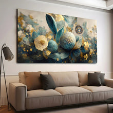 Load image into Gallery viewer, Stretched canvas wall art print – Canvas Wall Art Painting Flowers Flow098 – Small – 30x20 in (75x50 cm) – Iloski Art LLC
