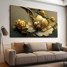 Load image into Gallery viewer, Stretched canvas wall art print – Canvas Wall Art Painting Flowers Flow057 – Small – 30x20 in (75x50 cm) – Iloski Art LLC