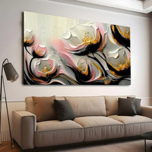 Load image into Gallery viewer, Stretched canvas wall art print – Canvas Wall Art Painting Flowers Flow094 – Small – 30x20 in (75x50 cm) – Iloski Art LLC