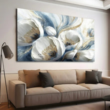 Load image into Gallery viewer, Stretched canvas wall art print – Canvas Wall Art Painting Flowers Flow093 – Small – 30x20 in (75x50 cm) – Iloski Art LLC
