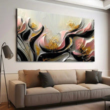 Load image into Gallery viewer, Stretched canvas wall art print – Canvas Wall Art Painting Flowers Flow049 – Small – 30x20 in (75x50 cm) – Iloski Art LLC