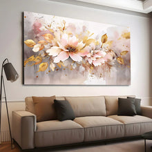 Load image into Gallery viewer, Stretched canvas wall art print – Canvas Wall Art Painting Flowers FlowA097 – Small – 30x20 in (75x50 cm) – Iloski Art LLC