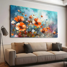 Load image into Gallery viewer, Stretched canvas wall art print – Canvas Wall Art Painting Flowers FlowA014 – Small – 30x20 in (75x50 cm) – Iloski Art LLC