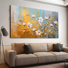 Load image into Gallery viewer, Stretched canvas wall art print – Canvas Wall Art Painting Flowers FlowA021 – Small – 30x20 in (75x50 cm) – Iloski Art LLC