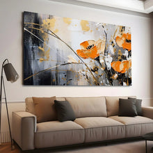Load image into Gallery viewer, Stretched canvas wall art print – Canvas Wall Art Painting Flowers Flow012 – Small – 30x20 in (75x50 cm) – Iloski Art LLC