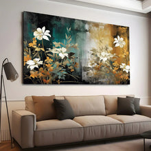 Load image into Gallery viewer, Stretched canvas wall art print – Canvas Wall Art Painting Flowers Flow050 – Small – 30x20 in (75x50 cm) – Iloski Art LLC