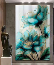 Load image into Gallery viewer, Stretched canvas wall art print – Canvas Wall Art Painting Flowers FlowA052 – Small – 20x30 in (50x75 cm) – Iloski Art LLC