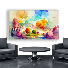 Load image into Gallery viewer, Stretched canvas wall art print – Canvas Wall Art Painting Trees and Branches TB001 – Small – 30x20 in (75x50 cm) – Iloski Art LLC