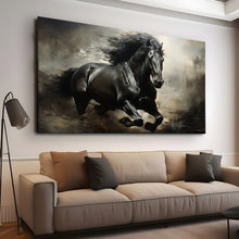 Load image into Gallery viewer, Stretched canvas wall art print – Canvas Wall Art Painting Horses HR220 – Small – 30x20 in (75x50 cm) – Iloski Art LLC