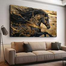 Load image into Gallery viewer, Stretched canvas wall art print – Canvas Wall Art Painting Horses HR221 – Small – 30x20 in (75x50 cm) – Iloski Art LLC