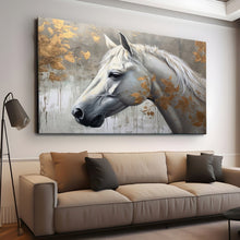 Load image into Gallery viewer, Stretched canvas wall art print – Canvas Wall Art Painting Horses HR233 – Small – 30x20 in (75x50 cm) – Iloski Art LLC