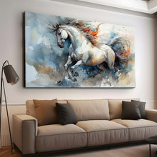 Load image into Gallery viewer, Canvas printed painting, not framed, rolled in tube, subject animal, horsses.