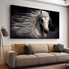 Load image into Gallery viewer, Canvas printed painting, not framed, rolled in tube, subject animal, horsses.