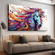 Load image into Gallery viewer, Stretched canvas wall art print – Canvas Wall Art Painting Horses HR256 – Small – 30x20 in (75x50 cm) – Iloski Art LLC
