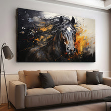 Load image into Gallery viewer, Stretched canvas wall art print – Canvas Wall Art Painting Horses HR260 – Small – 30x20 in (75x50 cm) – Iloski Art LLC