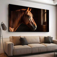 Load image into Gallery viewer, Canvas printed painting, not framed, rolled in tube, subject animal, horsses.
