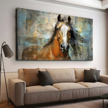 Load image into Gallery viewer, Stretched canvas wall art print – Canvas Wall Art Painting Horses HR267 – Small – 30x20 in (75x50 cm) – Iloski Art LLC