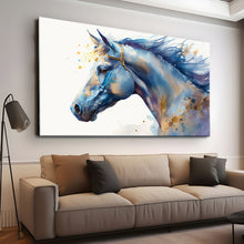Load image into Gallery viewer, Stretched canvas wall art print – Canvas Wall Art Painting Horses HR271 – Small – 30x20 in (75x50 cm) – Iloski Art LLC