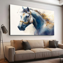 Load image into Gallery viewer, Stretched canvas wall art print – Canvas Wall Art Painting Horses HR272 – Small – 30x20 in (75x50 cm) – Iloski Art LLC
