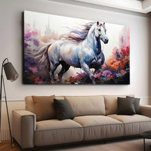 Load image into Gallery viewer, Canvas printed painting, not framed, rolled in tube, subject animal, horsses.