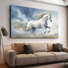 Load image into Gallery viewer, Canvas printed painting, not framed, rolled in tube, subject animal, horsses.