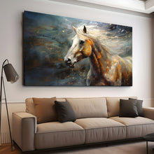 Load image into Gallery viewer, Stretched canvas wall art print – Canvas Wall Art Painting Horses HR142 – Small – 30x20 in (75x50 cm) – Iloski Art LLC