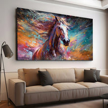 Load image into Gallery viewer, Stretched canvas wall art print – Canvas Wall Art Painting Horses HR146 – Small – 30x20 in (75x50 cm) – Iloski Art LLC