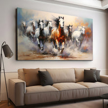 Load image into Gallery viewer, Stretched canvas wall art print – Canvas Wall Art Painting Horses HR147 – Small – 30x20 in (75x50 cm) – Iloski Art LLC