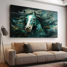 Load image into Gallery viewer, Stretched canvas wall art print – Canvas Wall Art Painting Horses HR155 – Small – 30x20 in (75x50 cm) – Iloski Art LLC