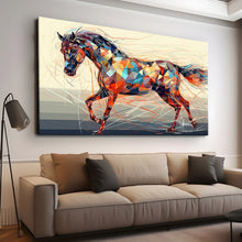 Load image into Gallery viewer, Stretched canvas wall art print – Canvas Wall Art Painting Horses HR172 – Small – 30x20 in (75x50 cm) – Iloski Art LLC