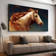 Load image into Gallery viewer, Stretched canvas wall art print – Canvas Wall Art Painting Horses HR183 – Small – 30x20 in (75x50 cm) – Iloski Art LLC