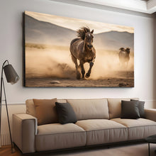 Load image into Gallery viewer, Stretched canvas wall art print – Canvas Wall Art Painting Horses HR184 – Small – 30x20 in (75x50 cm) – Iloski Art LLC