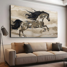 Load image into Gallery viewer, Stretched canvas wall art print – Canvas Wall Art Painting Horses HR192 – Small – 30x20 in (75x50 cm) – Iloski Art LLC