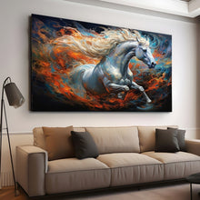 Load image into Gallery viewer, Stretched canvas wall art print – Canvas Wall Art Painting Horses HR203 – Small – 30x20 in (75x50 cm) – Iloski Art LLC