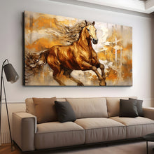 Load image into Gallery viewer, Stretched canvas wall art print – Canvas Wall Art Painting Horses HR211 – Small – 30x20 in (75x50 cm) – Iloski Art LLC